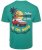 Kam Jeans 5711 Endless Summers Slub Tee With Back Print Emerald - Magliette - Magliette Uomo Taglie Forti