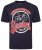 Kam Jeans 5712 Twin Pack Motorcycle/Cycle Print Tee Black and Navy - Magliette - Magliette Uomo Taglie Forti