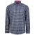 Kam Jeans 6156 Long Sleeve Check Shirt Navy - Camicie - Camicie Taglie Forti Uomo