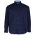 Kam Jeans 6158 Long Sleeve Dobby Embroidery Shirt Navy - Camicie - Camicie Taglie Forti Uomo