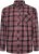 Kam Jeans 6301 LS Casual Check Shirt Red - Camicie - Camicie Taglie Forti Uomo