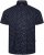 Kam Jeans 6325 Dobby Print Short Sleeve Shirt Black - Camicie - Camicie Taglie Forti Uomo