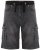 Kam Jeans Dito Denim Shorts Charcoal - Shorts - Pantaloncini Uomo Taglie Forti