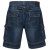 Kam Jeans Francis Dark Used - Shorts - Pantaloncini Uomo Taglie Forti