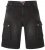 Kam Jeans Ivan Cargo Shorts Black - Shorts - Pantaloncini Uomo Taglie Forti