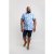 D555 Santana Hawaii Shirt Sky Blue - Camicie - Camicie Taglie Forti Uomo