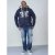 D555 Thurston Full Zip Hoodie Navy - Felpe & felpe con cappuccio - Felpe & Felpe con Cappuccio Uomo Taglie Forti