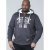 D555 Vadal Full Zip Hoodie Charcoal - Felpe & felpe con cappuccio - Felpe & Felpe con Cappuccio Uomo Taglie Forti