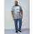 D555 Howie Fine Stripe T-shirt Grey - Magliette - Magliette Uomo Taglie Forti