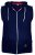 D555 Blake Sleeveless Hoodie Navy - Felpe & Felpe con cappuccio - Felpe & Felpe con Cappuccio Uomo Taglie Forti