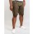 D555 Gilbert Stretch Shorts Khaki - Shorts - Pantaloncini Uomo Taglie Forti