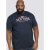D555 Thornton Embroidery T-shirt Navy - Magliette - Magliette Uomo Taglie Forti