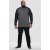D555 Illinois Long Sleeve T-shirt Charcoal - Magliette - Magliette Uomo Taglie Forti