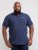 D555 Rogers Printed Polo Navy - Polo - Polo Uomo Taglie Forti