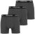 Lavecchia 1020 Boxershorts 3-pack Charcoal - Intimo & costumi da bagno - Intimo Taglie Forti Uomo
