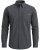 Motley Denim Lisbon Long Sleeve Shirt Charcoal - Camicie - Camicie Taglie Forti Uomo
