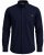 Motley Denim Lisbon Long Sleeve Shirt Navy - Camicie - Camicie Taglie Forti Uomo