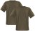 Adamo Marlon Comfort fit 2-pack T-shirt Khaki - Magliette - Magliette Uomo Taglie Forti