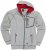 Adamo Michael Hoodie with Zipper Grey - Felpe & felpe con cappuccio - Felpe & Felpe con Cappuccio Uomo Taglie Forti