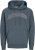 Jack & Jones CALEB Hoodie Blue - Felpe & felpe con cappuccio - Felpe & Felpe con Cappuccio Uomo Taglie Forti