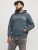 Jack & Jones CALEB Hoodie Blue - Felpe & felpe con cappuccio - Felpe & Felpe con Cappuccio Uomo Taglie Forti