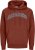 Jack & Jones CALEB Hoodie Red - Felpe & felpe con cappuccio - Felpe & Felpe con Cappuccio Uomo Taglie Forti