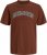 Jack & Jones Caleb Varsity T-Shirt Red - Magliette - Magliette Uomo Taglie Forti