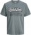 Jack & Jones Logo 2COL T-shirt Grey - Magliette - Magliette Uomo Taglie Forti
