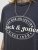Jack & Jones Dover T-Shirt Short Sleeve Black - Magliette - Magliette Uomo Taglie Forti
