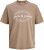 Jack & Jones Dover T-shirt Short Sleeve Brown - Magliette - Magliette Uomo Taglie Forti