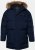 JP1880 Quilted Parka Lightweight and Warm with Faux Fur Hood Navy - Giubbotti - Giubbotti Uomo Taglie Forti