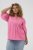 Kaffe Curve Karlia 3/4 Sleeve Blouse Pink - Camicie e tuniche - 