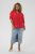 Kaffe Curve Karlia 3/4 Sleeve Blouse Red - Camicette - 