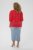 Kaffe Curve Karlia 3/4 Sleeve Blouse Red - Camicette - 