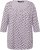 Ulla Popken Polka Dot 3/4 Sleeve Square Neck A-Line Tee Light Blue-Grey - T-shirt stampate da donna - 