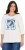 Ulla Popken Photo Graphic 3/4 Sleeve Tee Pearl White - T-shirt stampate da donna - 