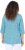 Ulla Popken Flower Print 3/4 Sleeve A-Line Tee Deep Aqua - T-shirt stampate da donna - 
