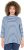 Ulla Popken Striped 3/4 Sleeve Turtleneck Tee Light Blue - T-shirt stampate da donna - 
