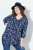 Ulla Popken Asymmetric Cowboy Boot Print Tee Dark Blue - T-shirt stampate da donna - T-shirt con Stampa da Donna