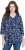 Ulla Popken Asymmetric Cowboy Boot Print Tee Dark Blue - T-shirt stampate da donna - 