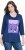 Ulla Popken Fashion Graphic T-Shirt Dark Blue - T-shirt stampate da donna - 