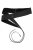 Ulla Popken Soft Leather Tie Belt Black - Cinture donna - 