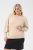 Kaffe Curve Lizzy Maglione a maniche lunghe Beige - Pullover e cardigan - 