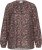 Kaffe Curve Belle Blouse Pink Black Graphic Flower - Camicette - 