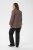 Kaffe Curve Belle Blouse Pink Black Graphic Flower - Camicette - 