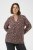 Kaffe Curve Belle Blouse Pink Black Graphic Flower - Camicette - 