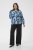 Kaffe Curve Sasja Blusa a maniche lunghe Blue Snake Flower - Camicie e tuniche - 