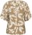 Kaffe Curve Marla Blouse Oak Chalk Leaf - Camicette - 