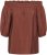 Kaffe Curve Neela Off-Shoulder Blouse Henna Brown - Camicie e tuniche - 