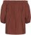 Kaffe Curve Neela Off-Shoulder Blouse Henna Brown - Camicie e tuniche - 
